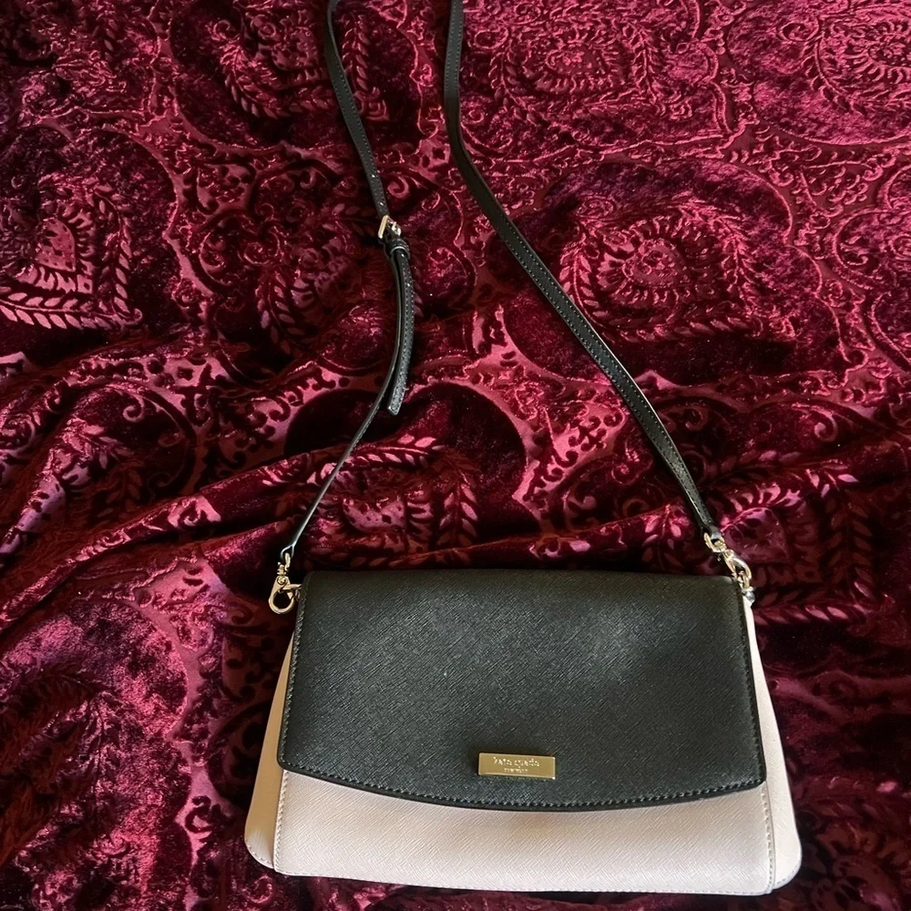 Kate Spade Black and Blush Shoulder/Crossbody Bag